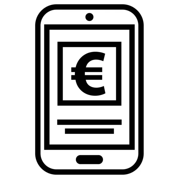 Мобильный Банкинг Простой Дизайн — стоковый вектор