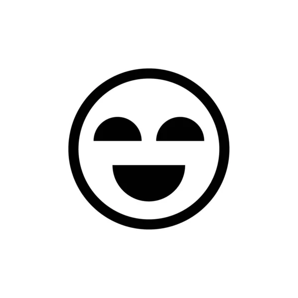 Εικονίδιο Χαμόγελο Διανυσματική Απεικόνιση — Διανυσματικό Αρχείο