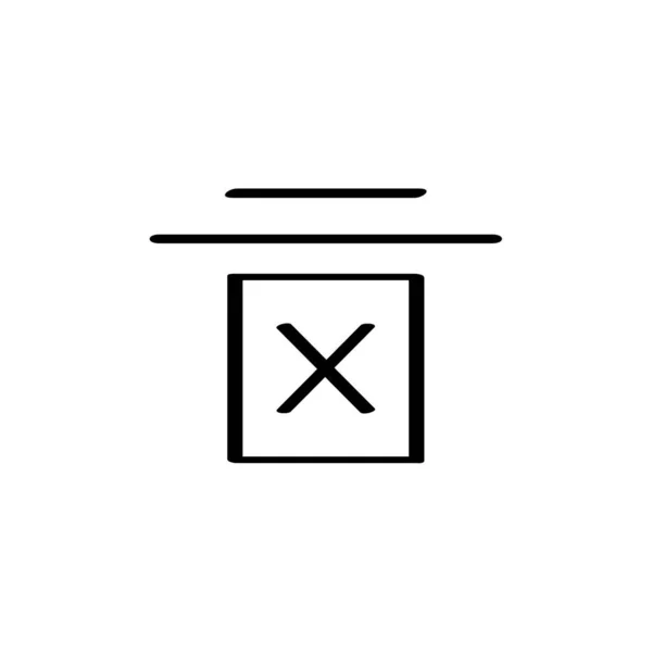 Ilustración Vectorial Icono Letra — Vector de stock