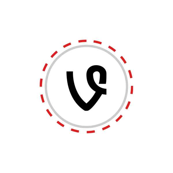 Letter Initial Shield Arrow Icon Vector Illustration Design — Stock Vector