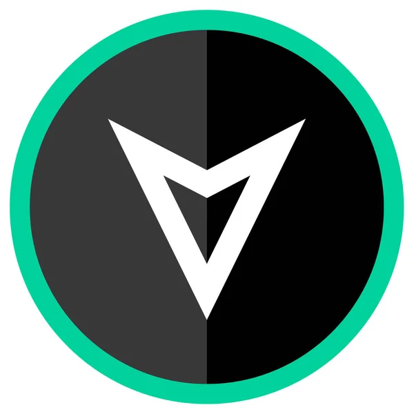 Ikona Gps Navigační Symbol Jednoduchý Design — Stockový vektor