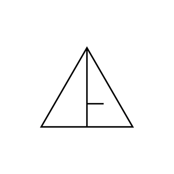三角形图标的矢量说明 — 图库矢量图片