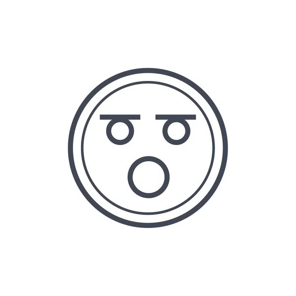 Емодзі Обличчя Значок Векторний Дизайн Ілюстрації — стоковий вектор