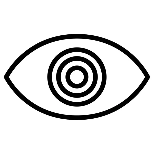 Auge Auge Web Symbol Einfache Illustration — Stockvektor