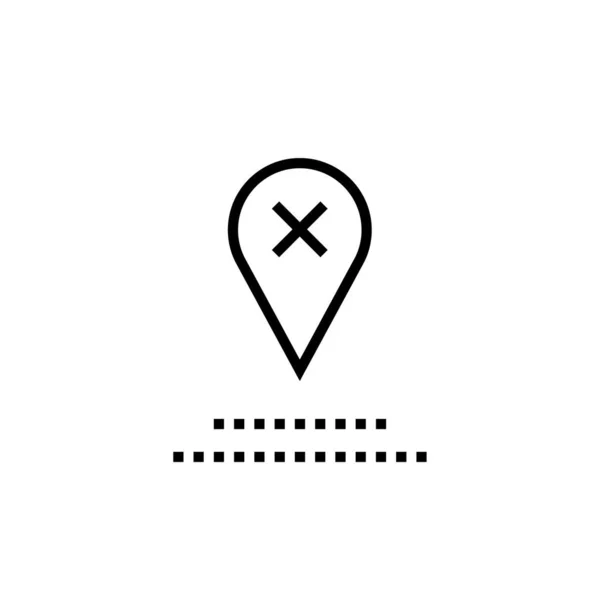 Εικονίδιο Gps Σύμβολο Πλοήγησης Απλός Σχεδιασμός — Διανυσματικό Αρχείο