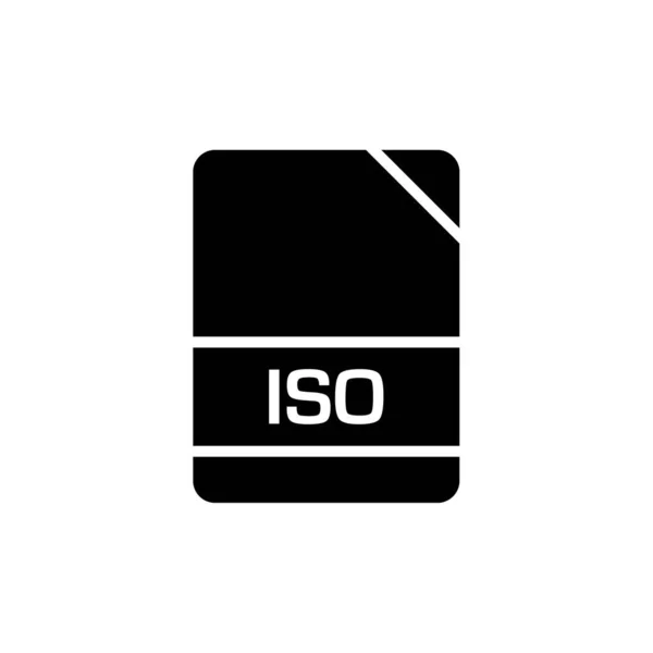 Iso File Name Extension Document — Stock Vector