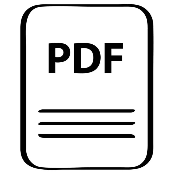 Pdf Nome Del Documento Estensione — Vettoriale Stock