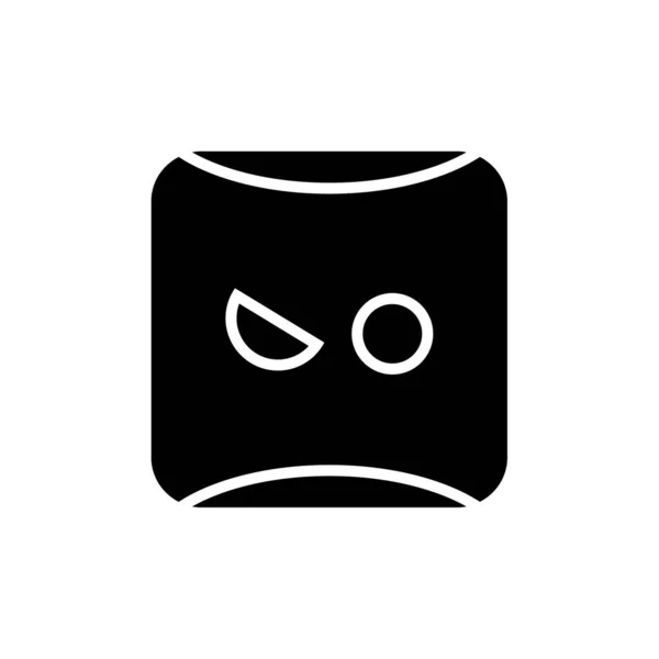 Emoji Twarz Ikona Wektor Ilustracja Projekt — Wektor stockowy