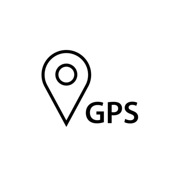 Gpsアイコン ナビゲーションシンボル シンプルなデザイン — ストックベクタ