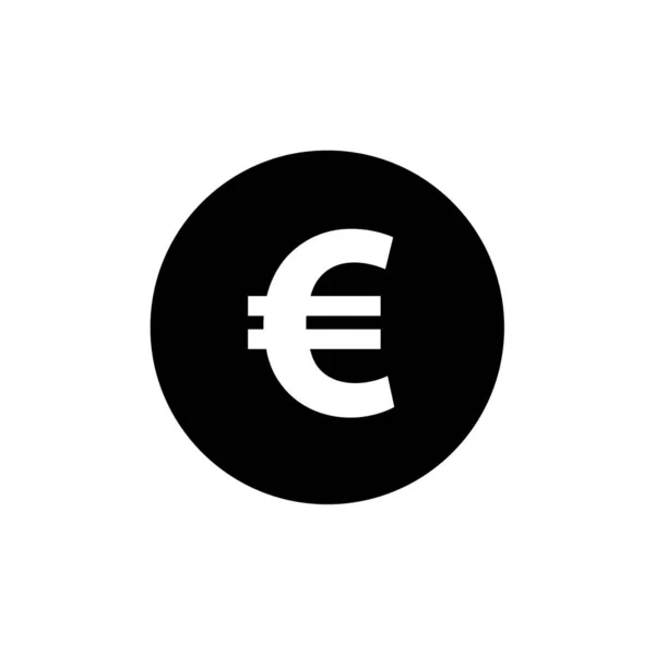 Иконка Знака Евро Векторная Иллюстрация — стоковый вектор