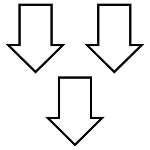 Διαίρεση Εικονίδιο Διάνυσμα Βέλη Στυλ Είναι Περίγραμμα Επίπεδη Γραμμή Σύμβολο — Διανυσματικό Αρχείο