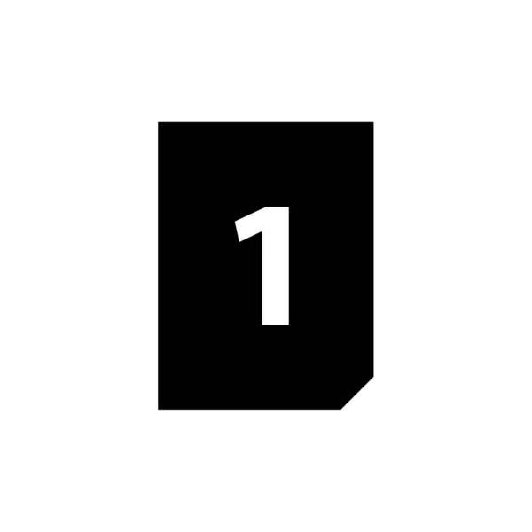 Number Vector Icon Illustration —  Vetores de Stock