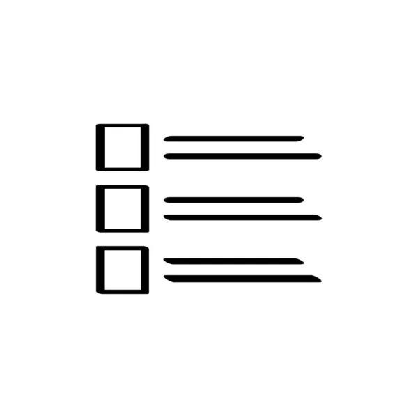 Checkliste Web Symbol Einfache Illustration — Stockvektor