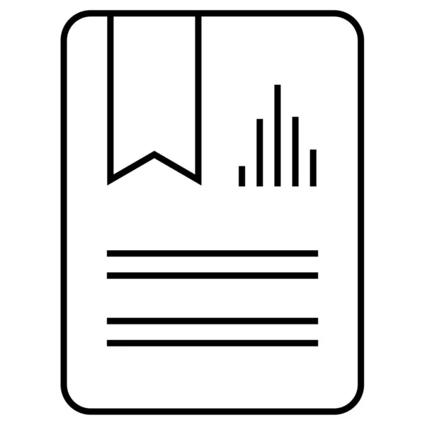 Libro Icono Web Ilustración Simple — Vector de stock