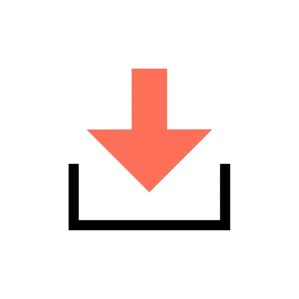 Descargar Icono Flecha Hacia Abajo Ilustración Vectorial — Vector de stock