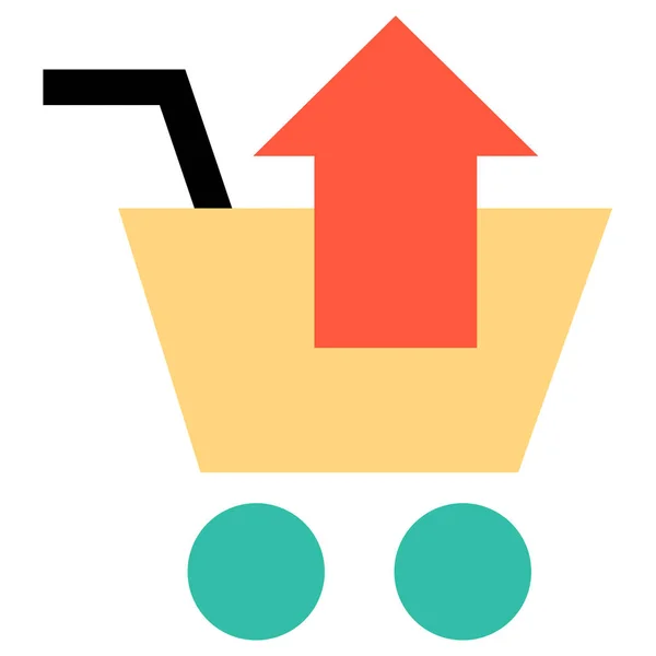 Cart Web Icon Vector Illustration — Stock Vector