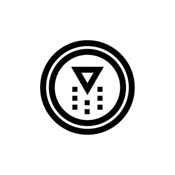 Vetor Ícone Gps Isolado Fundo Branco Conceito Logotipo Sinal Elemento — Vetor de Stock