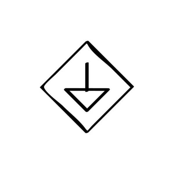 Freccia Icona Vettoriale Illustrazione — Vettoriale Stock