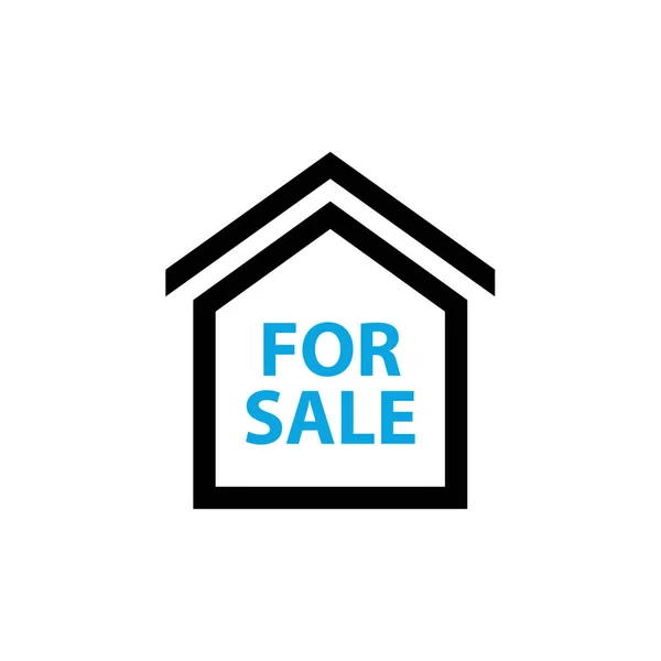 Para Vendas Para Venda Sinal Casa Casa Vendida — Vetor de Stock