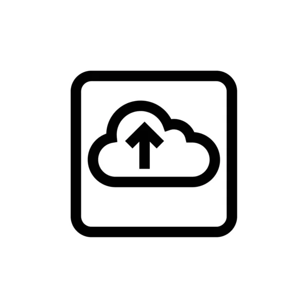 Cloud Computing Einfache Illustration — Stockvektor