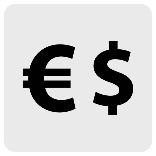 Moneda Del Euro Icono Web — Vector de stock
