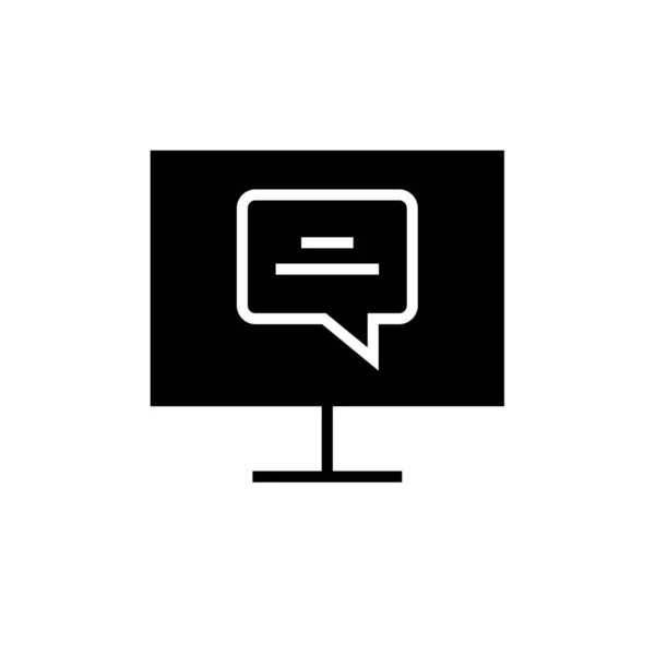 Chat Icon Vector Illustration Text Messaging — Stock Vector
