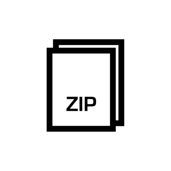 Zip Erweiterung Dokumentname — Stockvektor