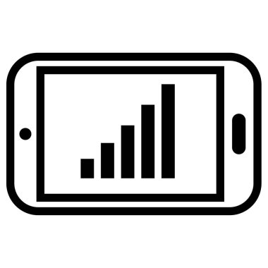 Cep telefonu. Web simgesi basit illüstrasyon