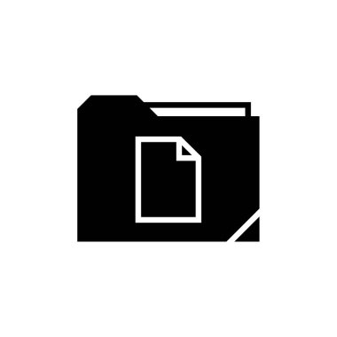 beyaz arkaplanda izole edilmiş dizin simgesi vektörü, dosya şeffaf işareti