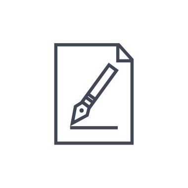 kalem simgesi vektör illüstrasyonu