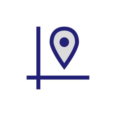 konum pin simgesi vektör illüstrasyonu