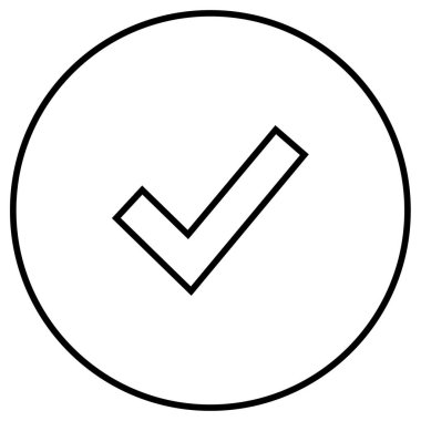 Moda biçimi izole edilmiş arkaplanda işaret simgesini işaretle