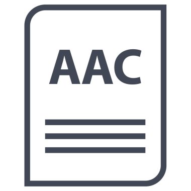 aac dosya adı uzantı simgesi 