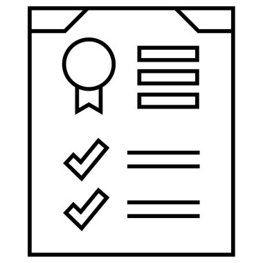 belge simgesi, vektör çizimi