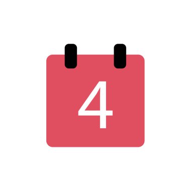 Takvim simgesi, vektör çizimi