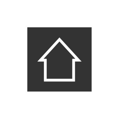 Ev simgesi vektör illüstrasyonu