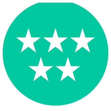 Yıldız simgesi. düz dizayn biçimi 10