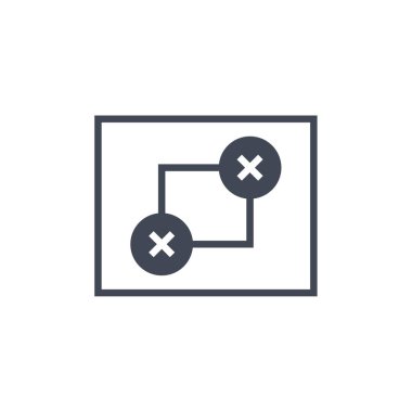 ekle, işaretle, artı, çapraz, sil, kaldır, odakla, beyaz çizgi simgesi. vektör çizgisi