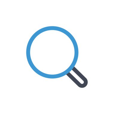 Arama simgesi vektör illüstrasyonu