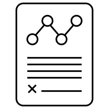 Rapor ver. Web simgesi basit illüstrasyon