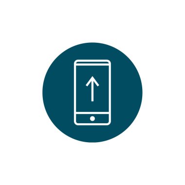 İleti simgesi, vektör illüstrasyonlu akıllı telefon