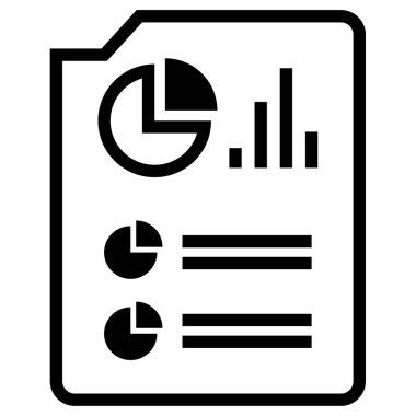 Rapor ver. Web simgesi basit illüstrasyon