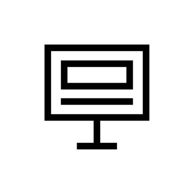 Bilgisayar simgesinin vektör illüstrasyonu