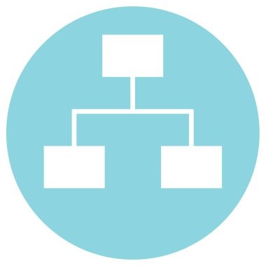 hierarchy vector icon modern simple illustration