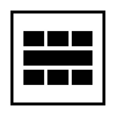 Pencere. Web simgesi basit illüstrasyon