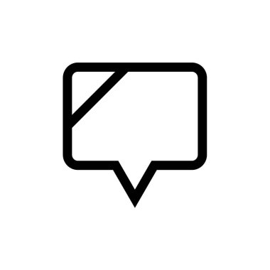 Sohbet kabarcığı vektör illüstrasyonu