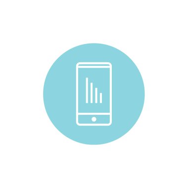 cep telefonu simgesi. vektör illüstrasyonu