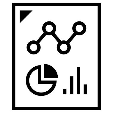 iş grafiği simgesi, vektör illüstrasyonu