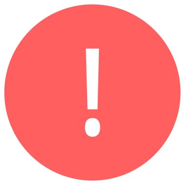 Ünlem işareti. Basit resimleme