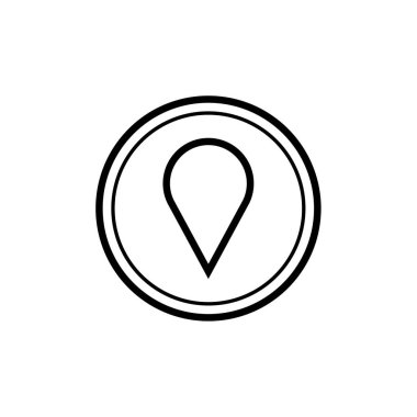 GPS Simgesi, Seyrüsefer Sembolü, Basit Tasarım 